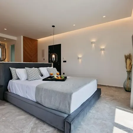Extraordinary Naxos | Frantz | 6 Bedrooms | 2 Swimming Pools With Floating Sunbeds | 3 Jacuzzis | Sea Views | Pláka
