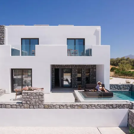 Villa Extraordinary Naxos | Frantz | 6 Bedrooms | 2 Swimming Pools With Floating Sunbeds | 3 Jacuzzis | Sea Views |