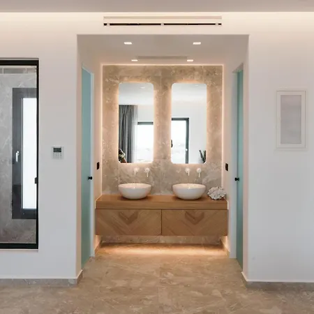 Extraordinary Naxos | Frantz | 6 Bedrooms | 2 Swimming Pools With Floating Sunbeds | 3 Jacuzzis | Sea Views | *