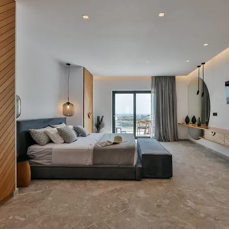 Extraordinary Naxos | Frantz | 6 Bedrooms | 2 Swimming Pools With Floating Sunbeds | 3 Jacuzzis | Sea Views |